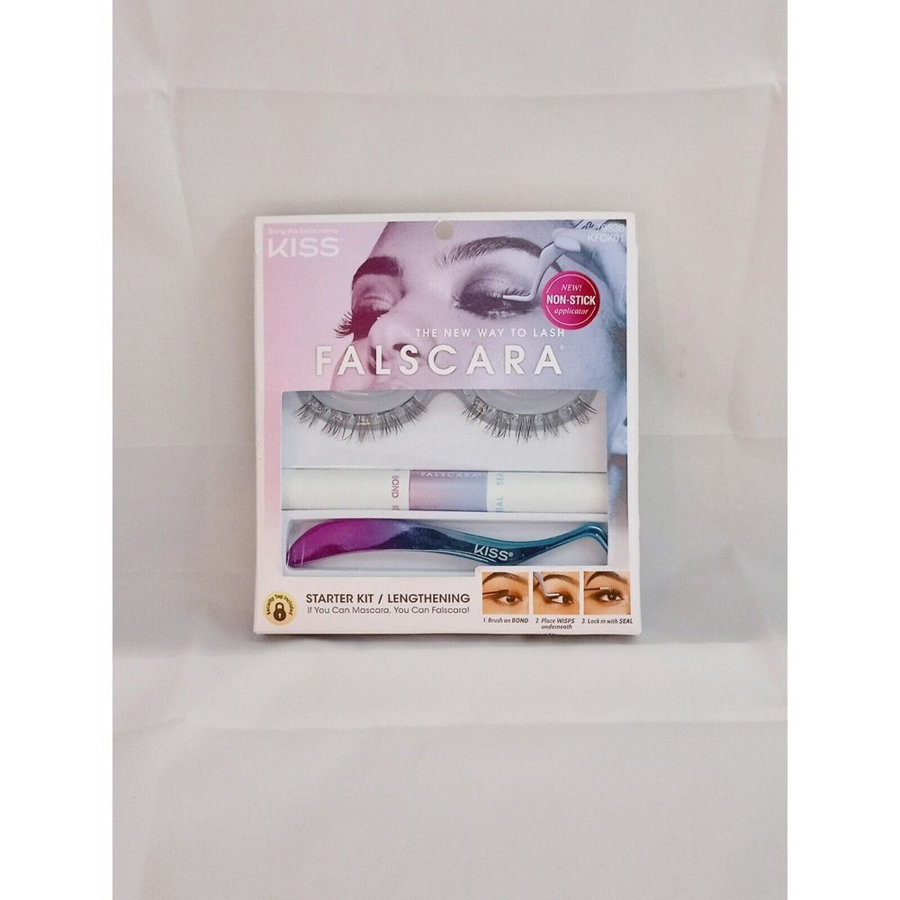 Kiss Falscara Lashes Starter Kit Volumizing (1 kit) KFCK01👩💼👍👍
